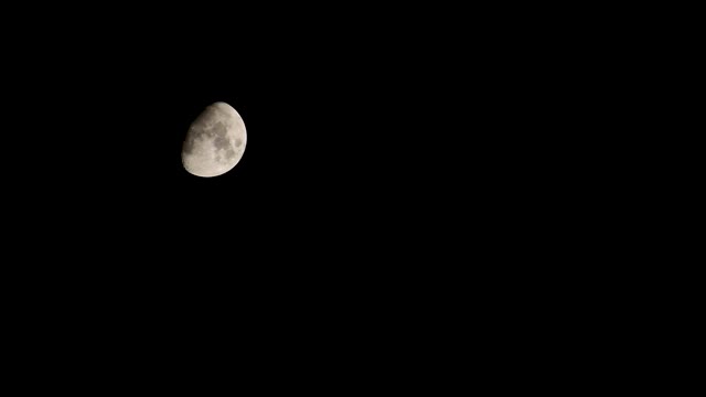 近距离分级拍摄的满月