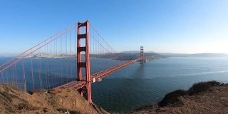 金门大桥和美国旧金山的景色。