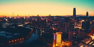 中国香港深圳罗湖的天际线
