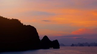 越南下龙湾热带岛屿视频素材模板下载