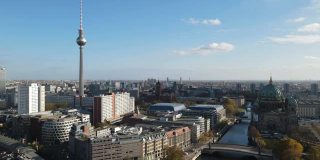 从空中俯瞰柏林市中心