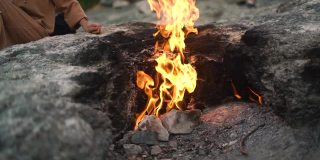 亚纳塔斯山空气中甲烷和掺合物着火