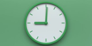 绿色时钟循环