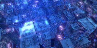 智慧城市网络空间数字技术动画