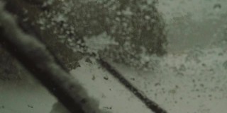 科罗拉多州落基山脉的冬季暴风雪从车内4K系列视频