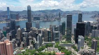 香港城市无人机视图视频素材模板下载