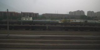 白天南京火车到长沙旅行，乘客座位一览4k中国全景