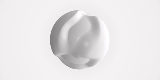 抽象的球形孤立在白色背景上