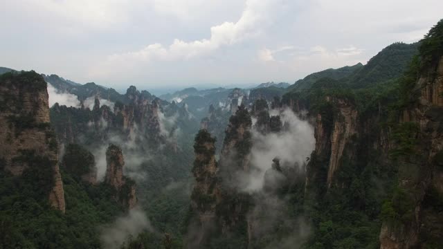 令人惊叹的张家界景观鸟瞰图