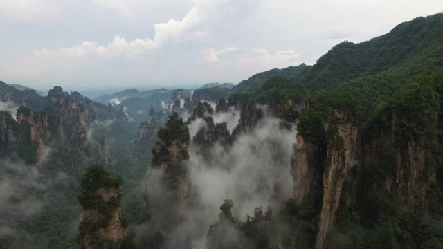 令人惊叹的张家界景观鸟瞰图