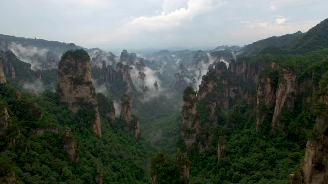 令人惊叹的张家界景观鸟瞰图