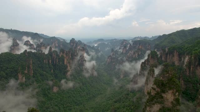 令人惊叹的张家界景观鸟瞰图