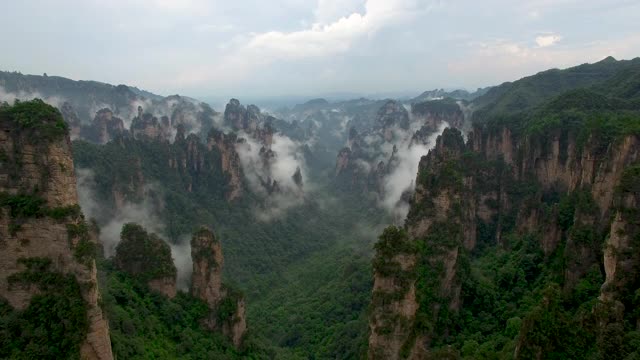 令人惊叹的张家界景观鸟瞰图