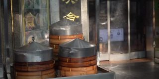 中国的街头小吃:蒸饺