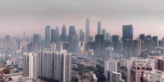 现代中国城市(广州)CBD鸟瞰图