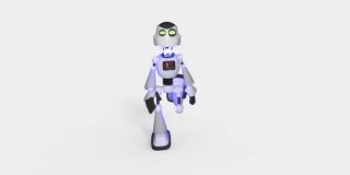 3d模型机器人跳舞透明背景