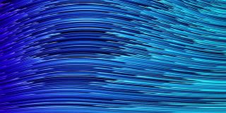 光纤电缆高速互联网概念高质量视频模板。海流动的数据与蓝色梯度动画3D渲染
