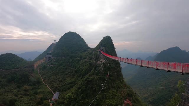 壮观的喀斯特峰林景区