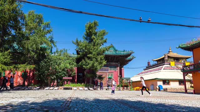 蒙古乌兰巴托的甘丹寺