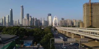 广州高架桥鸟瞰图