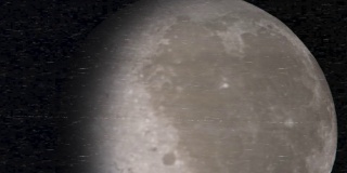 从轨道拍摄月球