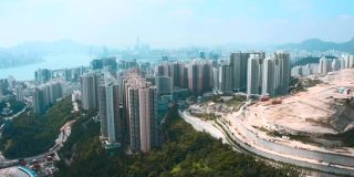 香港私人房屋鸟瞰图。