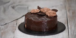 美味的布拉格自制巧克力蛋糕