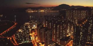 香港人口密集的住宅综合体