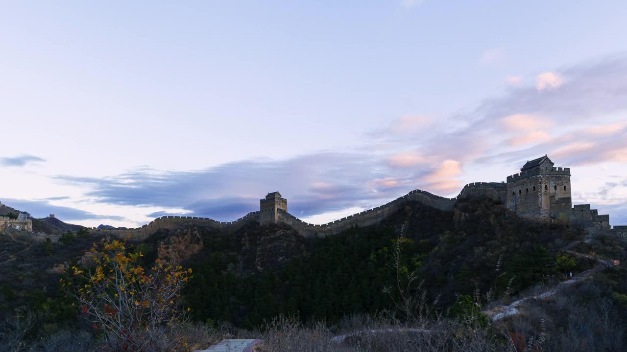 秋日的长城，美丽的云景(延时)