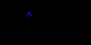 燃烧的液体看起来像等离子体。黑色的蓝色抽象背景。不寻常的万花筒。神奇的波背景。颜色变化的范围。