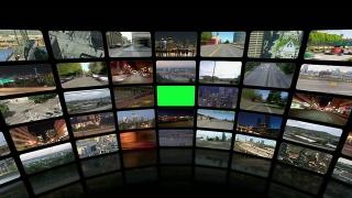视频墙放大绿色角度(黑色)视频素材模板下载