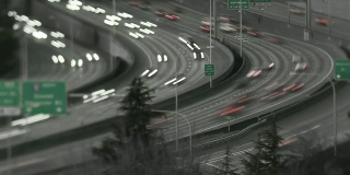 西雅图I-5交通延时平移倾斜移位