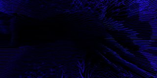 蓝色抽象现代几何背景与移动数字线或波浪在黑色背景。Loopable未来动画。创意图形纹理的商业动画。音乐音响效果。