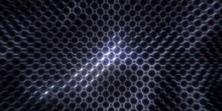科幻霓虹发光网格。抽象的背景
