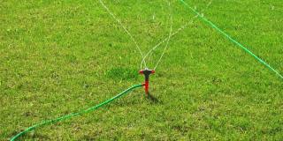草坪洒水灌溉，自动转头洒水，绿化草坪