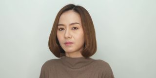 亚洲女性消极情绪的面部表情