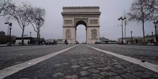 法国巴黎——2021年1月31日:凯旋门