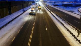 冬季高速公路除雪视频素材模板下载