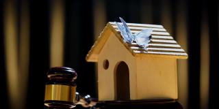 木槌和模型房散焦背景-物权法