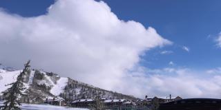 科罗拉多蒸汽船温泉滑雪场的时间流逝