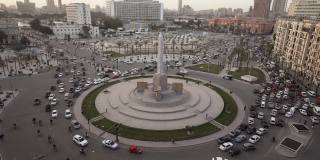 日落时分的开罗解放广场