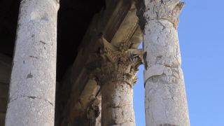 克罗地亚普拉的奥古斯都神庙视频素材模板下载