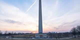 华盛顿纪念碑日落时间