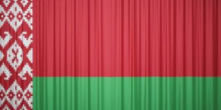 白俄罗斯国旗窗帘布