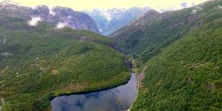 挪威。挪威美丽的风景。巨魔之路或巨魔之路蜿蜒的山路