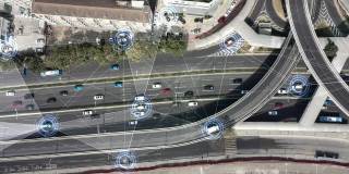 用科技鸟瞰道路交通