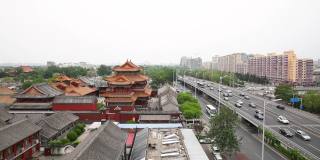 北京永和寺天际线传统与现代的对比