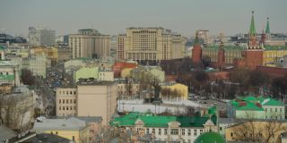 莫斯科市中心的顶视图