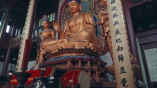 灵隐寺，中国杭州。视频素材模板下载