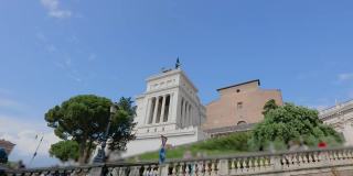 Victor Emmanuel II纪念碑侧视图。意大利罗马研究所
